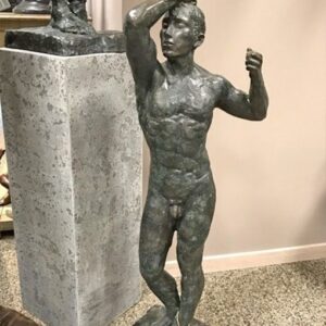 FIME 9 Solid Bronze Naked Man 93cm Rodin 2 | Avant Garden Bronzes