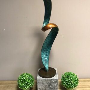MO 44 Solid Bronze Sculpture Ribbon Of Love 7 | Avant Garden Bronzes