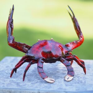 Crab Bronze Sculpture Red Patina Gold Patina 1 | Avant Garden Bronzes