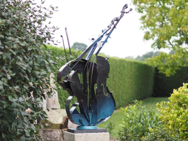 MO 49 Solid Bronze Cello Art Sculpture 149x88x28cm 1 | Avant Garden Bronzes