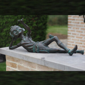 Goblin on a Shelf Solid Bronze Sculpture 1 | Avant Garden Bronzes