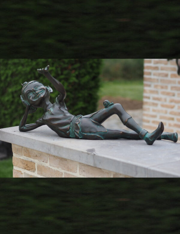 Goblin on a Shelf Solid Bronze Sculpture 1 | Avant Garden Bronzes