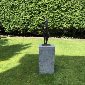 Harmony On Pedestal Solid Bronze Sculpture 1 | Avant Garden Bronzes