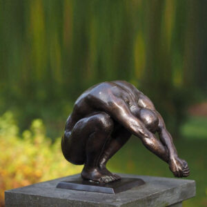 FIME 28 Solid Bronze Sculpture Diving Man 1 | Avant Garden Bronzes