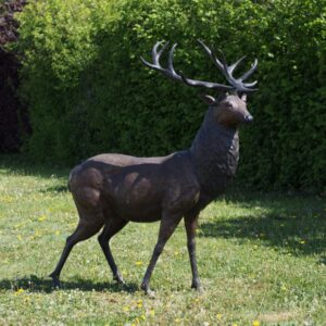Country Stag Deer Bronze Sculpture 1 | Avant Garden Bronzes