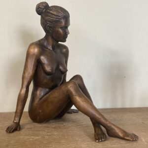 Valentina Nude Lady Bronze Sculpture Brown Patina 2 | Avant Garden Bronzes