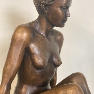 Valentina Nude Lady Bronze Sculpture Brown Patina 3 | Avant Garden Bronzes