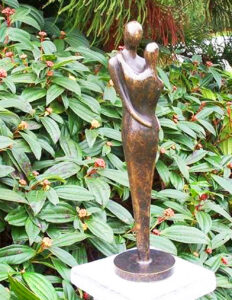 Abstract Forever Loving Couple Bronze Sculpture Anniversary Gift AB 13 1 | Avant Garden Bronzes