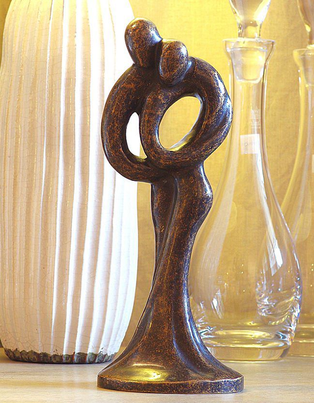 Bronze Sculpture Abstract Lovers 30cm Ideal Anniversay Gift AB 2 1 | Avant Garden Bronzes