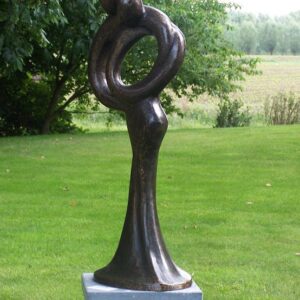 AB 4 Fine Cast Solid Bronze Sculpture Abstract Lovers 80cm 1 | Avant Garden Bronzes