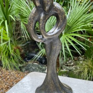 Bronze Sculpture Abstract Lovers 30cm Ideal Anniversay Gift AB 2 4 | Avant Garden Bronzes