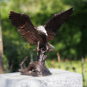 Bronze Eagle Bird Of Prey Wingspread Sculpture BI 35 1 | Avant Garden Bronzes
