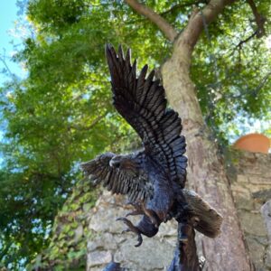 Bronze Eagle Bird Of Prey Wingspread Sculpture BI 35 2 | Avant Garden Bronzes