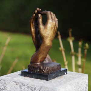 Cathedral Clasping Hands By Rodin Solid Bronze Sculpture 1 | Avant Garden Bronzes