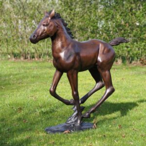 Colt Racing Horse Sculpture Solid Bronze 1 | Avant Garden Bronzes