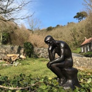 FIME 13 Solid Bronze Sculpture Rodins The Thinker 27cm 8 | Avant Garden Bronzes