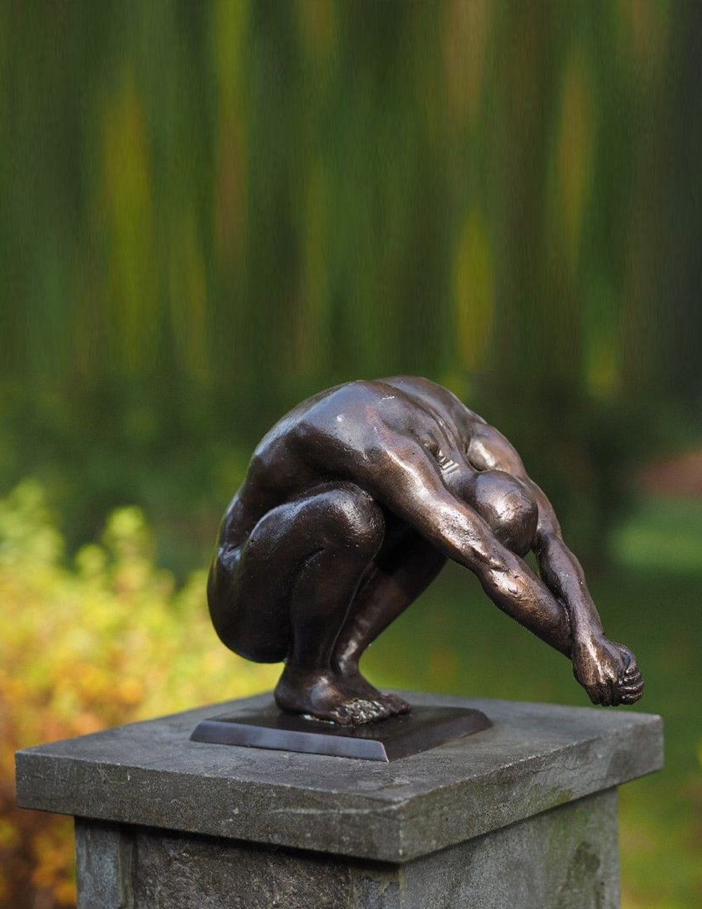 FIME 28 Solid Bronze Sculpture Diving Man 1 | Avant Garden Bronzes