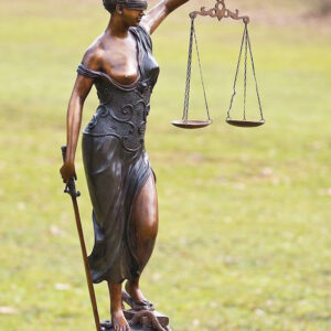FIWO 7 Solid Bronze Sculpture Lady Justice 1 | Avant Garden Bronzes