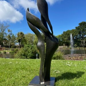 Harmony Modern Art Abstract Bronze Sculpture Lovers 1 | Avant Garden Bronzes