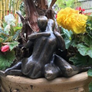 MO 24 Solid Bronze Sculpture Lovers Embrace 3 | Avant Garden Bronzes