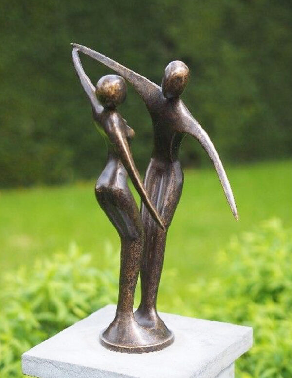 MO 27 Fine Cast Solid Bronze Sculpture Modern Dancing Couple 3 | Avant Garden Bronzes