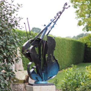 MO 49 Solid Bronze Cello Art Sculpture 149x88x28cm 1 | Avant Garden Bronzes