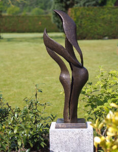 Harmony modern bronze lovers sculpture abstract design 114cm 6 | Avant Garden Bronzes