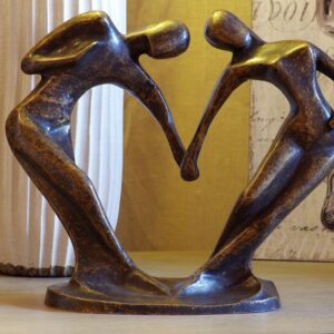 Forever Lovers Heart 24cm Bronze Sculpture Ideal Wedding Gift MO 6 1 | Avant Garden Bronzes