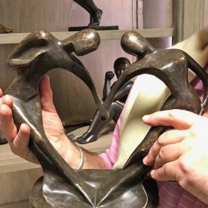 Forever Lovers Heart 24cm Bronze Sculpture Ideal Wedding Gift MO 6 2 | Avant Garden Bronzes