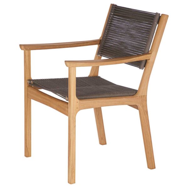 Monterey Armchair Carver Brown Cord by Barlow Tyrie 1 | Avant Garden
