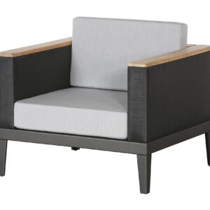 Aura Armchair Deep Seating Lounge Charcoal Graphite Frame by Barlow Tyrie (1) | Avant Garden
