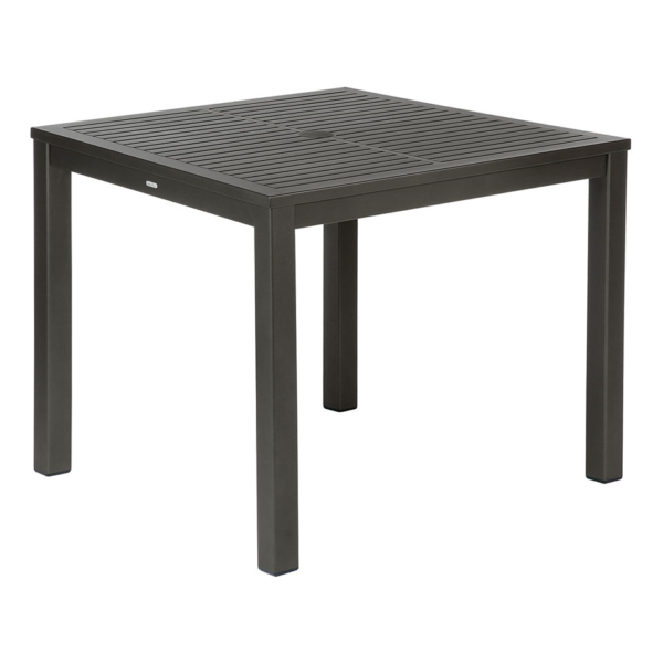 Aura 90cm Graphite Aluminium Table (Top & Frame) by Barlow Tyrie (1) | Avant Garden