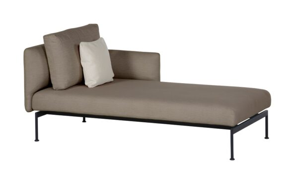 Layout Single Chaise Low Arm Deep Seating Lounge Carbon Beige by Barlow Tyrie (1) | Avant Garden