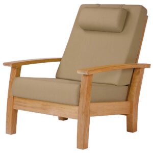 Haven Reclining Armchair Deep Seating Lounge Solid Teak Waterproof Cushions by Barlow Tyrie 1 | Avant Garden.