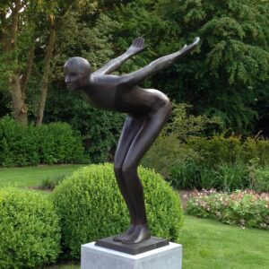 Frederick On Pedestal Bronze Sculpture 2 | Avant Garden Bronzes