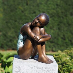 Girl In Swim Suit Bronze Sculpture 1 | Avant Garden Bronzes