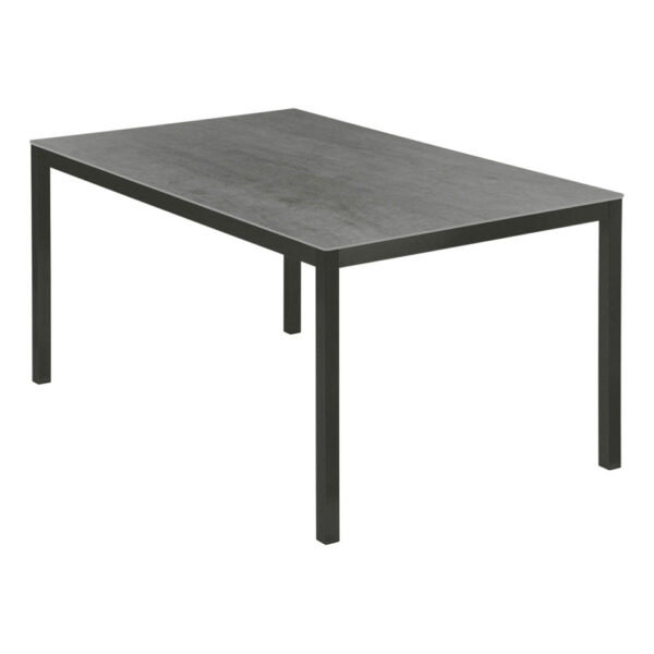 Equinox Powder Coated Graphite Frame Dusk Ceramic Top Table by Barlow Tyrie 1 | Avant Garden