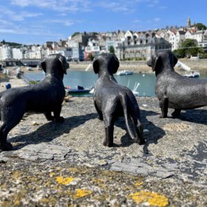 Dachshund Puppy Sausage Dog Bronze Sculpture 10 | Avant Garden Bronzes