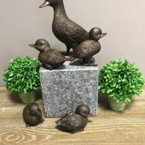 Duck Family Bronze Sculpture Set Of Five 7 | Avant Garden Bronzes