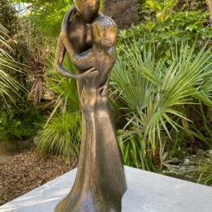 Modern Dancing Couple Bronze Sculpture Smooth 3 | Avant Garden Bronzes