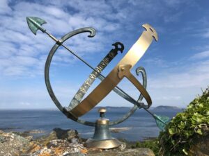 Classic Garden Armillary Sphere Sundial Large 45cm Bronze Sculpture | Avant Garden Bronzes