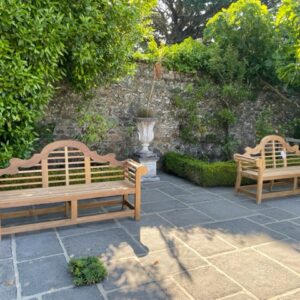 Sissinghurst Iconic Solid Teak Bench Garden Furniture by Barlow Tyrie 1 | Avant Garden Bronzes