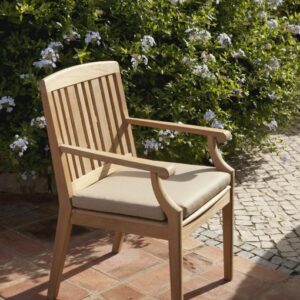 Chesapeake Dining Armchair Carver Solid Teak by Barlow Tyrie