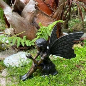Garden Fairy Solid Bronze Sculpture 5 | Avant Garden Bronzes