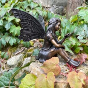 Garden Fairy Solid Bronze Sculpture 6 | Avant Garden Bronzes