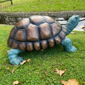 Giant Tortoise Fountain Water Feature Bronze Sculpture Lifestyle 6 | Avant Garden Bronzes