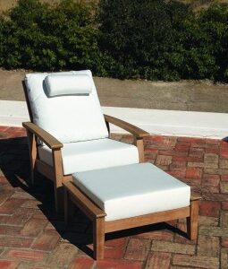 Haven Ottoman Deep Seating Lounge Solid Teak Waterproof Cushions 1 | Avant Garden Bronzes