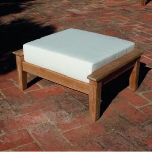 Haven Ottoman Deep Seating Lounge Solid Teak Waterproof Cushions 2 | Avant Garden Bronzes