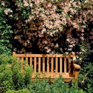 London Bench 150 Solid Teak Garden Seat by Barlow Tyrie
