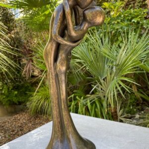 Modern Dancing Couple Bronze Sculpture Smooth 2 | Avant Garden Bronzes